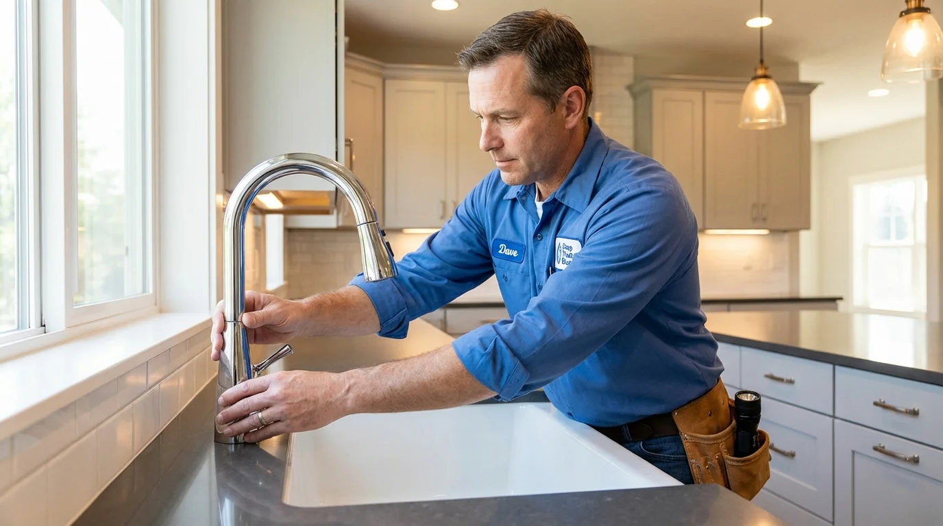 Kitchen faucet installation by Johns Plumbing LLC in Rowland Heights